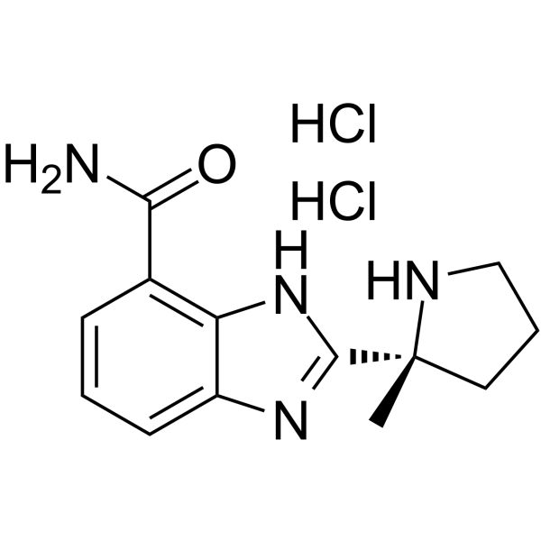 Veliparib dihydrochloride(Synonyms: 维利帕尼二盐酸盐; ABT-888 dihydrochloride)