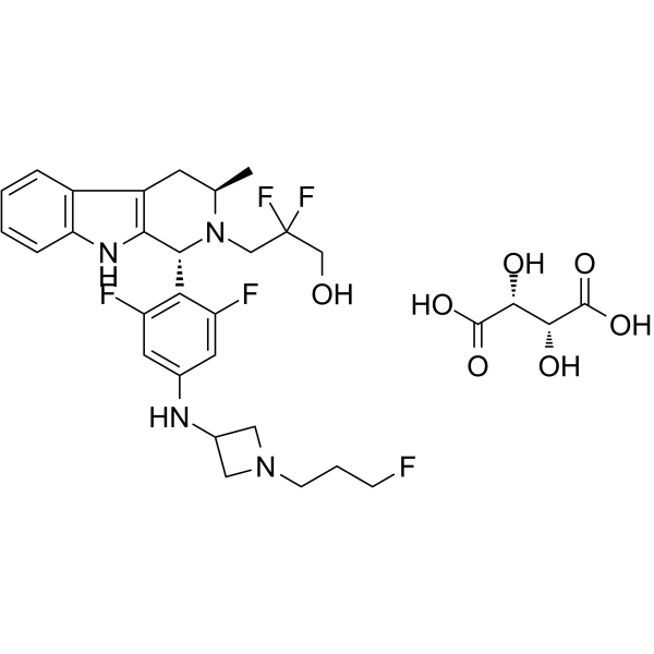 Giredestrant tartrate(Synonyms: GDC-9545 tartrate)