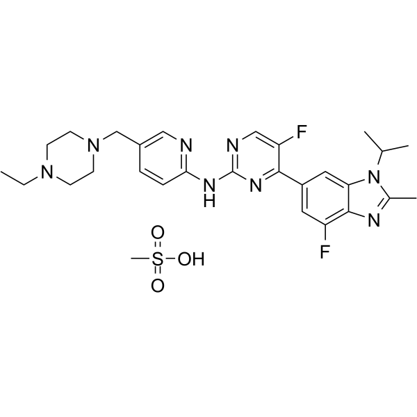 Abemaciclib methanesulfonate(Synonyms: LY2835219 methanesulfonate)