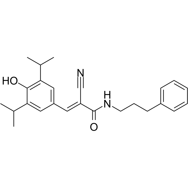 SU1498(Synonyms: AG 1498;  Tyrphostin SU 1498)