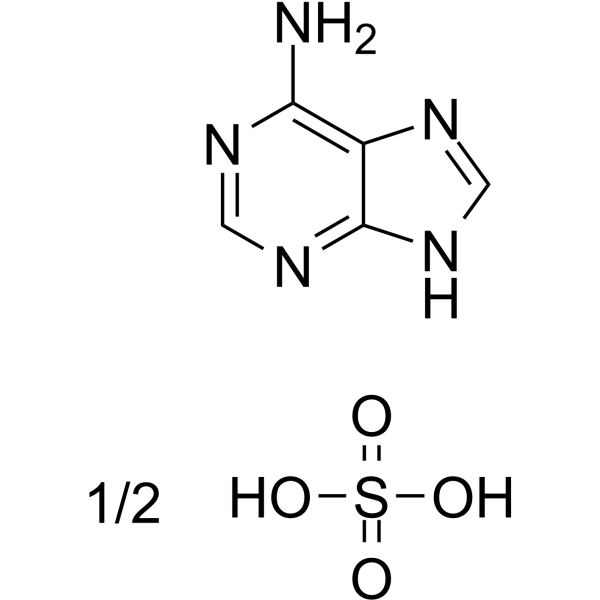 Adenine hemisulfate(Synonyms: 硫酸腺嘌呤; 6-Aminopurine hemisulfate; Vitamin B4 hemisulfate)