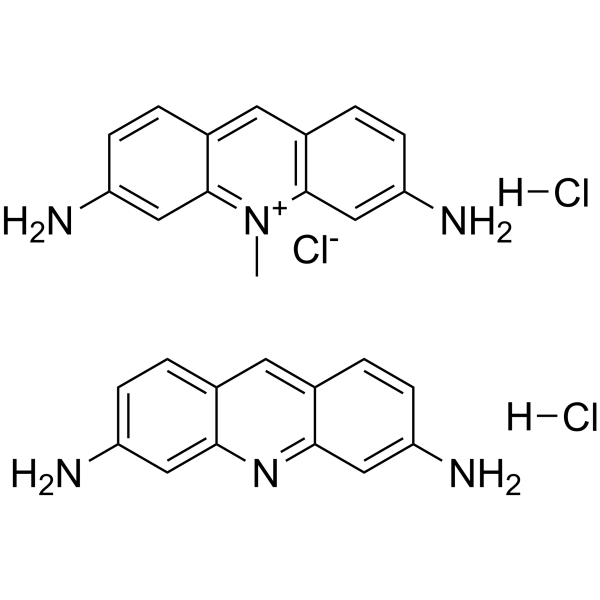 Acriflavine hydrochloride(Synonyms: 吖啶黄盐酸盐; Acriflavinium chloride hydrochloride)