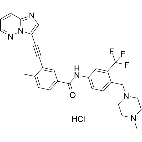 Ponatinib hydrochloride(Synonyms: AP24534 hydrochloride)