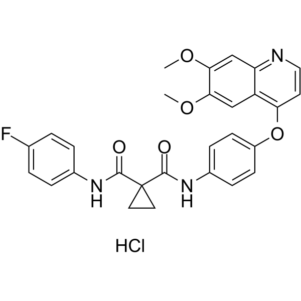 Cabozantinib hydrochloride(Synonyms: XL184 hydrochloride; BMS-907351 hydrochloride)