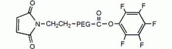 Maleimide PEG PFP, MAL-PEG-PFP            Cat. No. PG2-MLPF-3k     3400 Da    25 mg