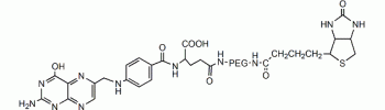 Folate PEG Biotin, Biotin PEG Folic acid           Cat. No. PG2-BNFA-2k     2000 Da    10 mg