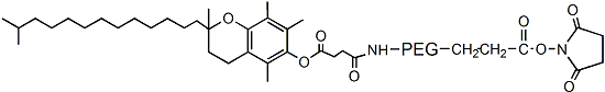 Vitamin E PEG NHS, Tocopherol PEG NHS           Cat. No. PG2-NSVE-2k     2000 Da    5 mg