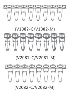 0.1ml八联管,Roche48096孔板8连管含盖V1082-C