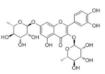 槲皮素-3,7-二-O-鼠李糖苷对照品_28638-13-3